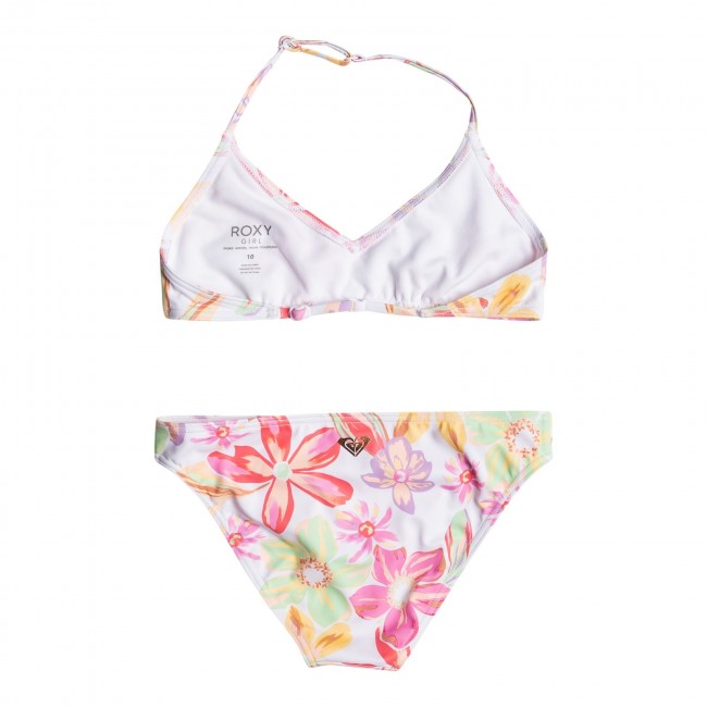 Roxy Tropical Time Triangle Two Piece Bikini Set For Girls Bikiniai