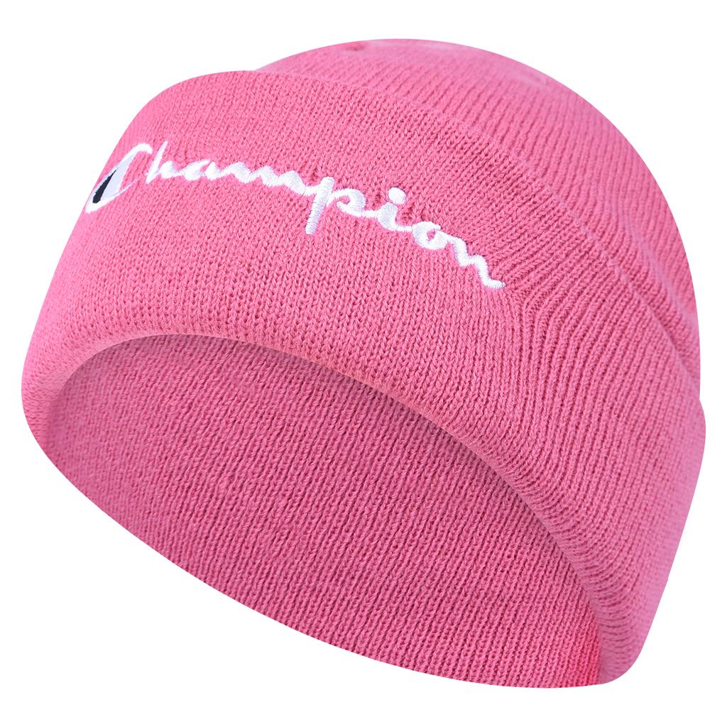 champion beanie on head