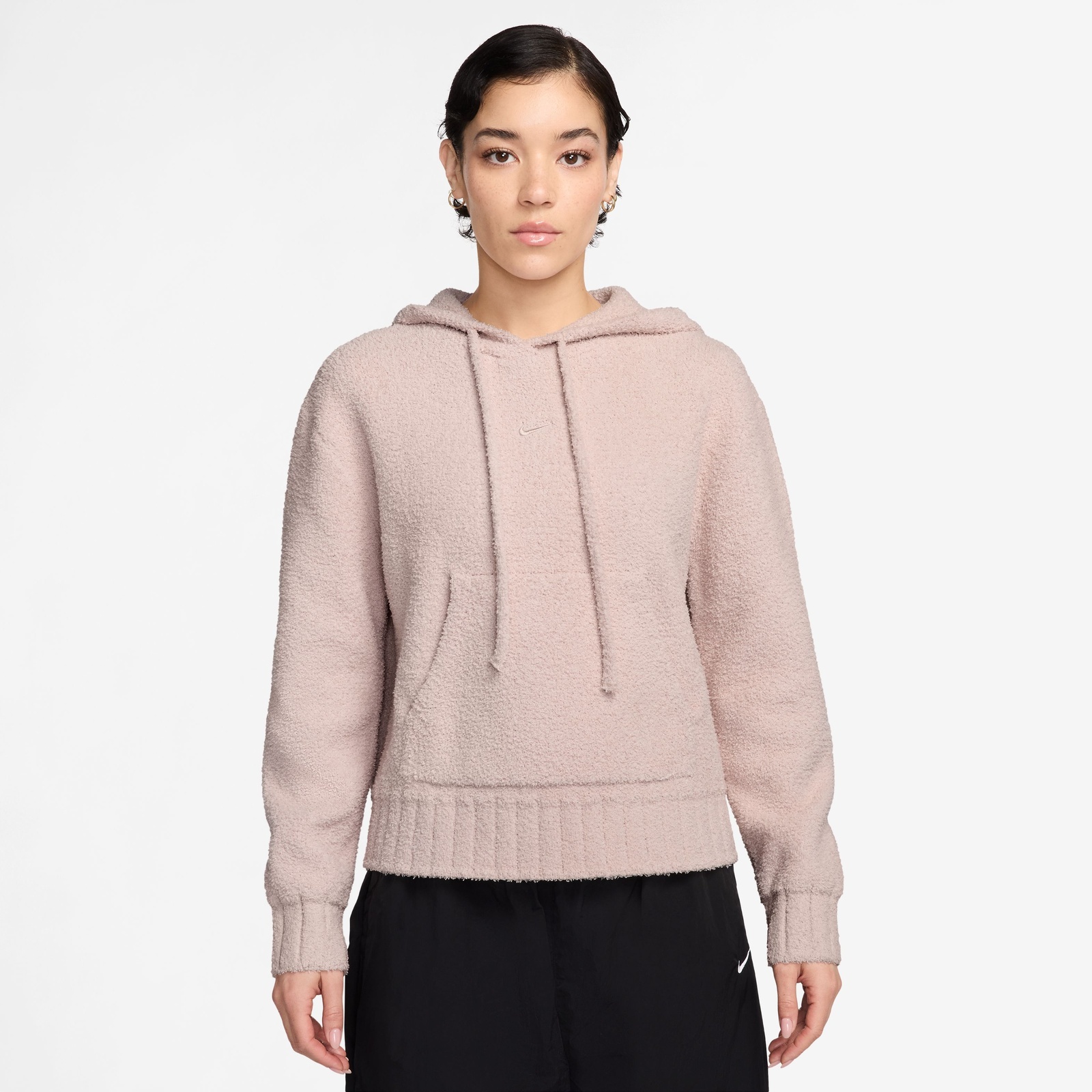 NIKE SPORTSWEAR PHOENIX COZY BOUCLÉ LOOSE KNIT HOODIE