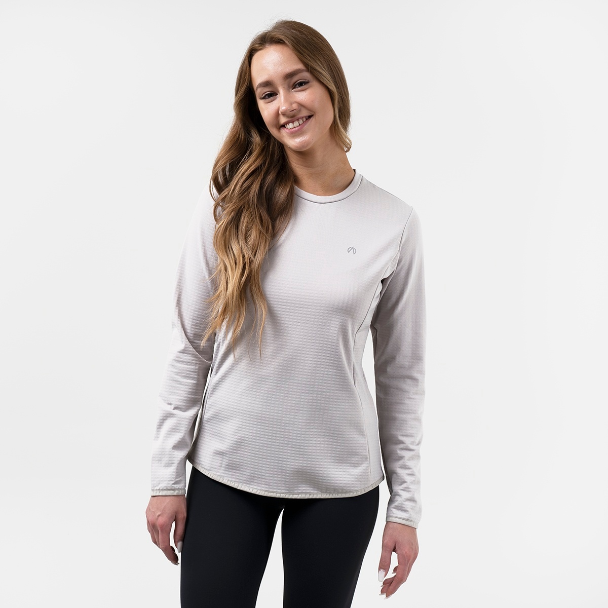 NORTH BEND WOMEN'S WAFFLE LOOSE LONG SLEEVE TEE