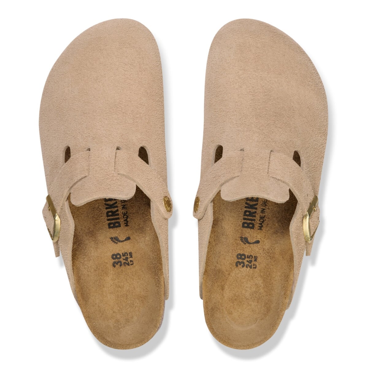 BIRKENSTOCK BOSTON SUEDE LEATHER CLOGS - NARROW FIT laisvalaikio batai