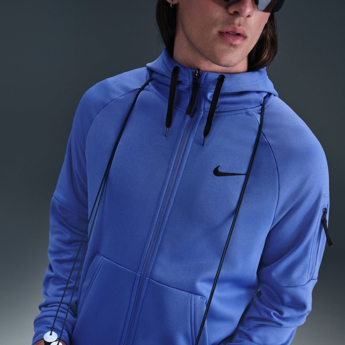 NIKE THERMA THERMA-FIT FULL-ZIP FITNESS TOP džemperiai