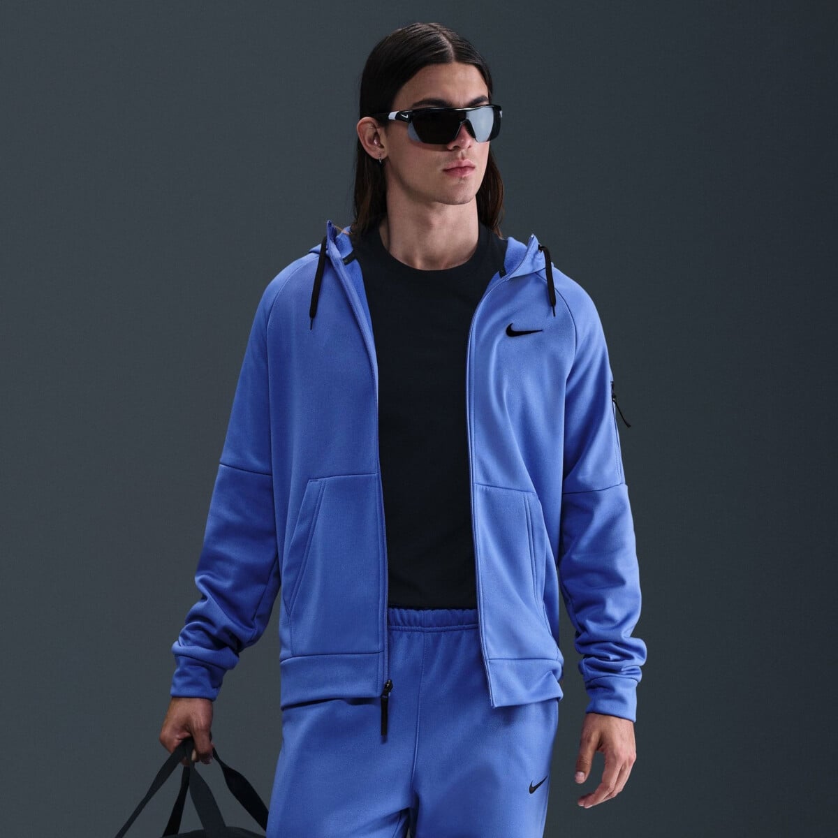 NIKE THERMA THERMA-FIT FULL-ZIP FITNESS TOP džemperiai