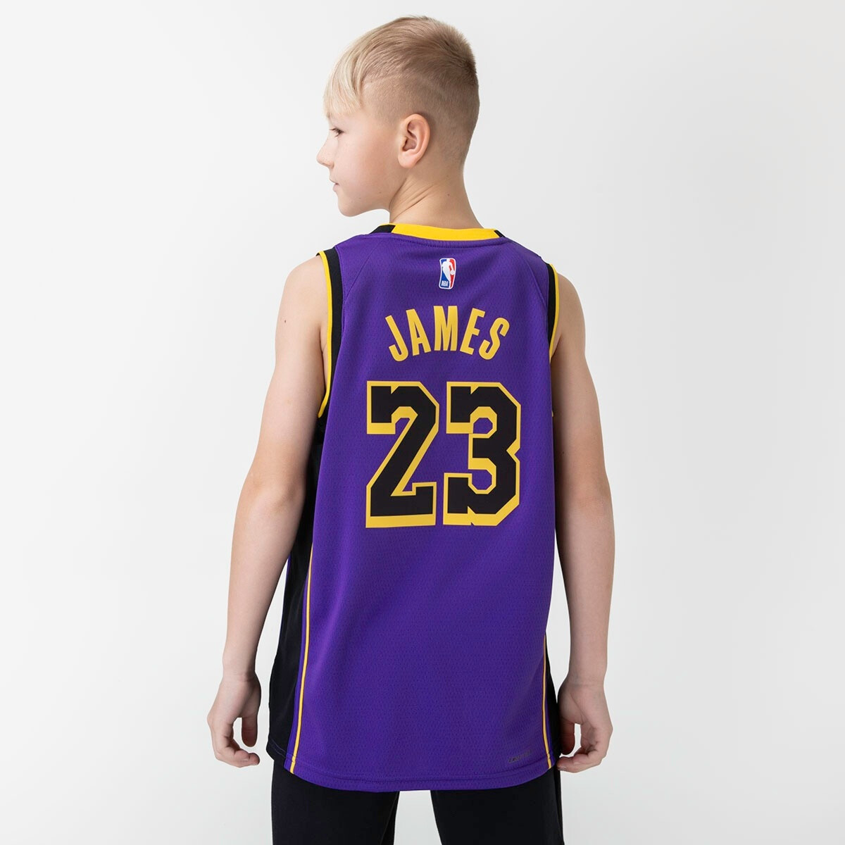 NIKE BOYS NBA LEBRON JAMES LOS ANGELES LAKERS JERSEY marškinėliai