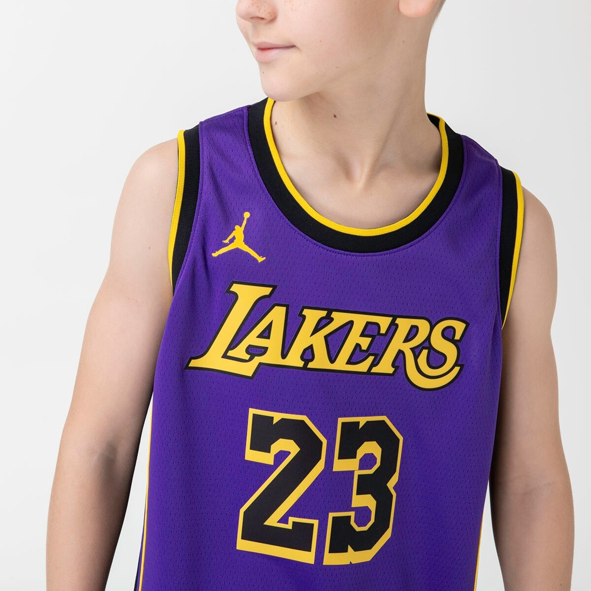 NIKE BOYS NBA LEBRON JAMES LOS ANGELES LAKERS JERSEY marškinėliai