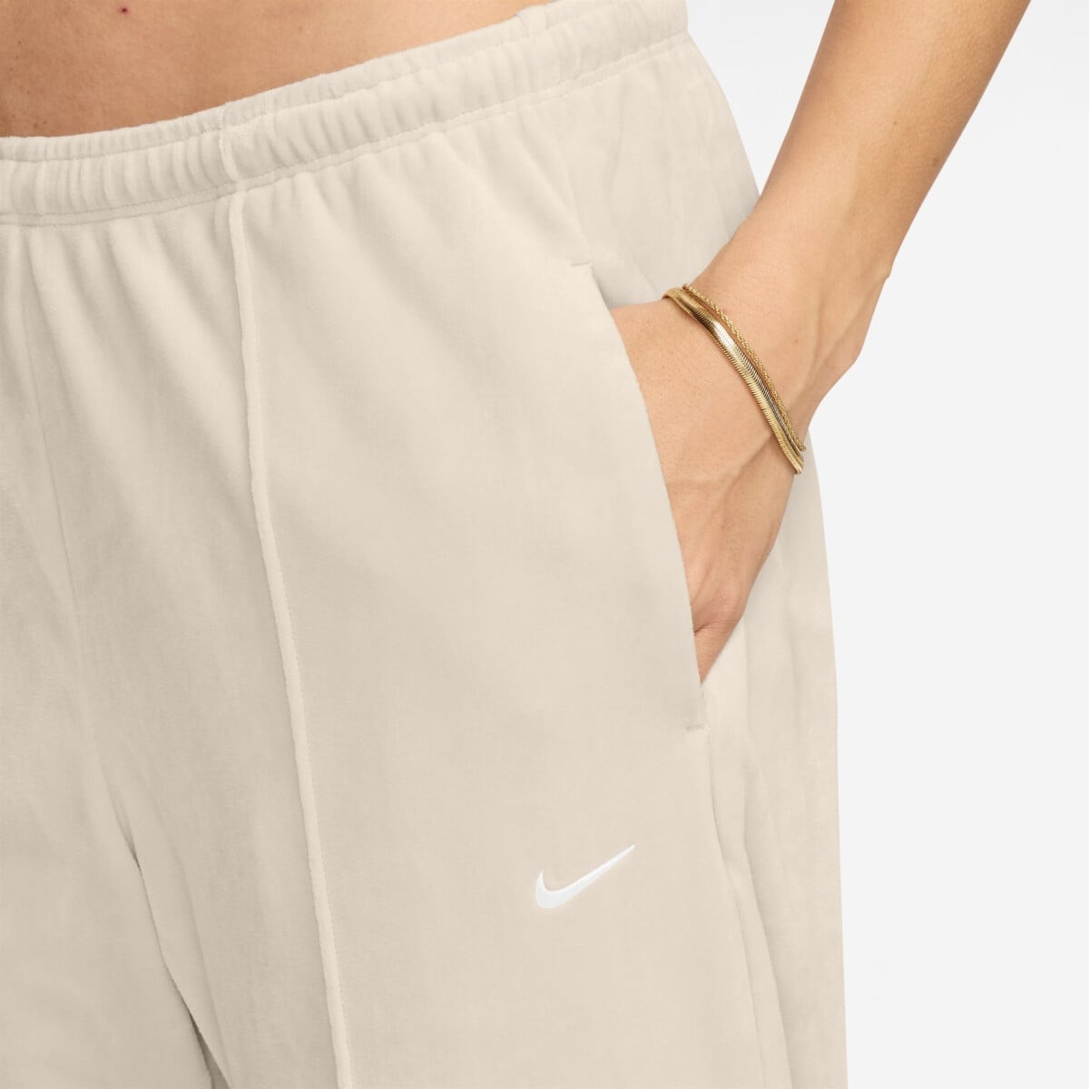 NIKE SPORTSWEAR CHILL KNIT MID-RISE VELOUR PANTS kelnės