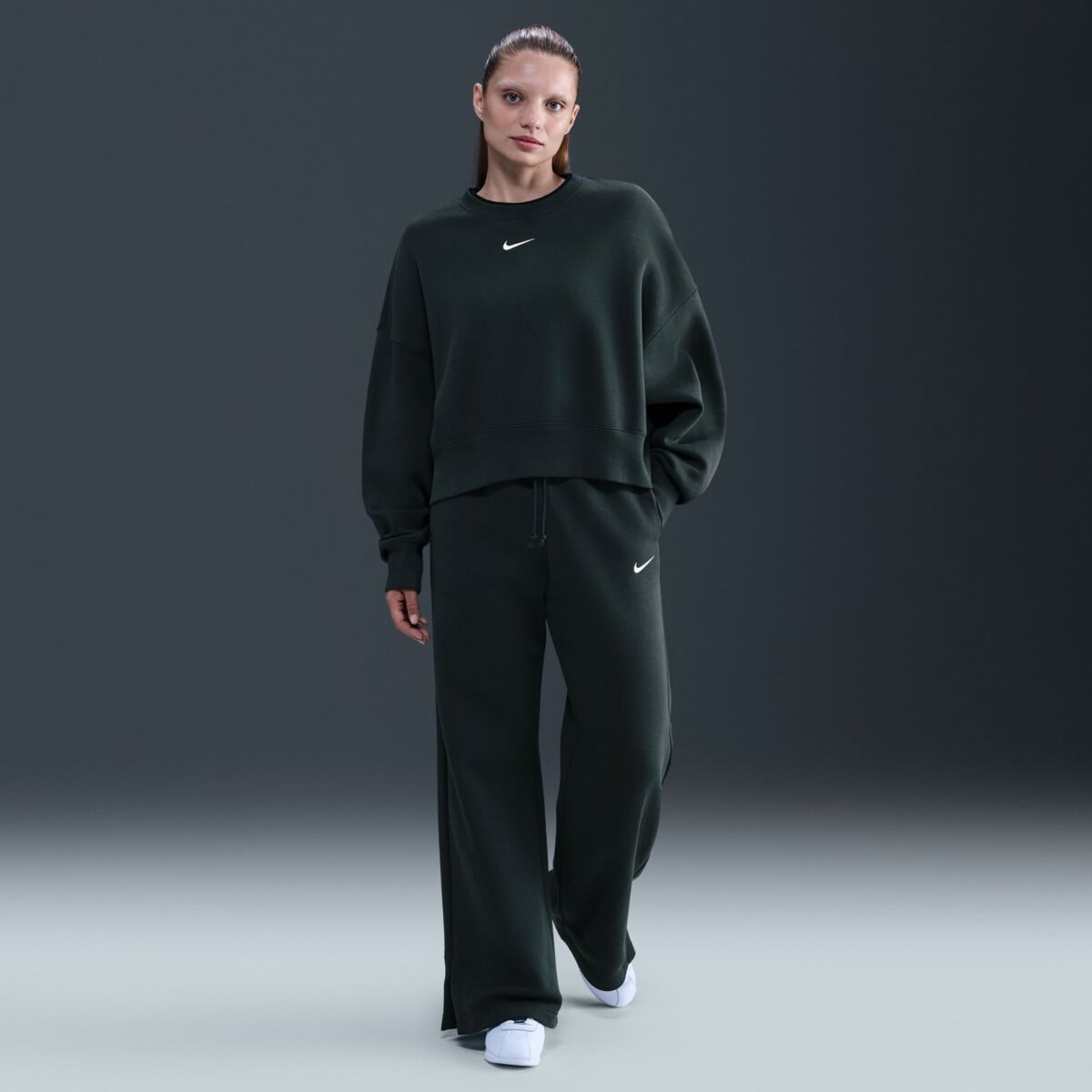 NIKE SPORTSWEAR PHOENIX FLEECE HIGH RISE WIDE-LEG PANTS kelnės