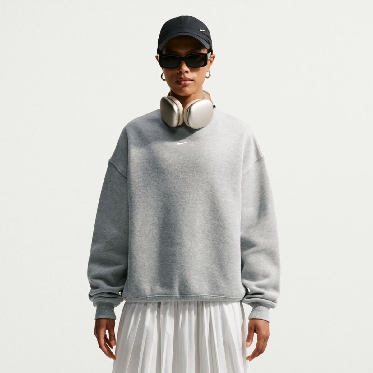 エアーぽっず NIKE STUDIO FLEECE MEDIUM WEIGHT OVERSIZED CREW džemperiai