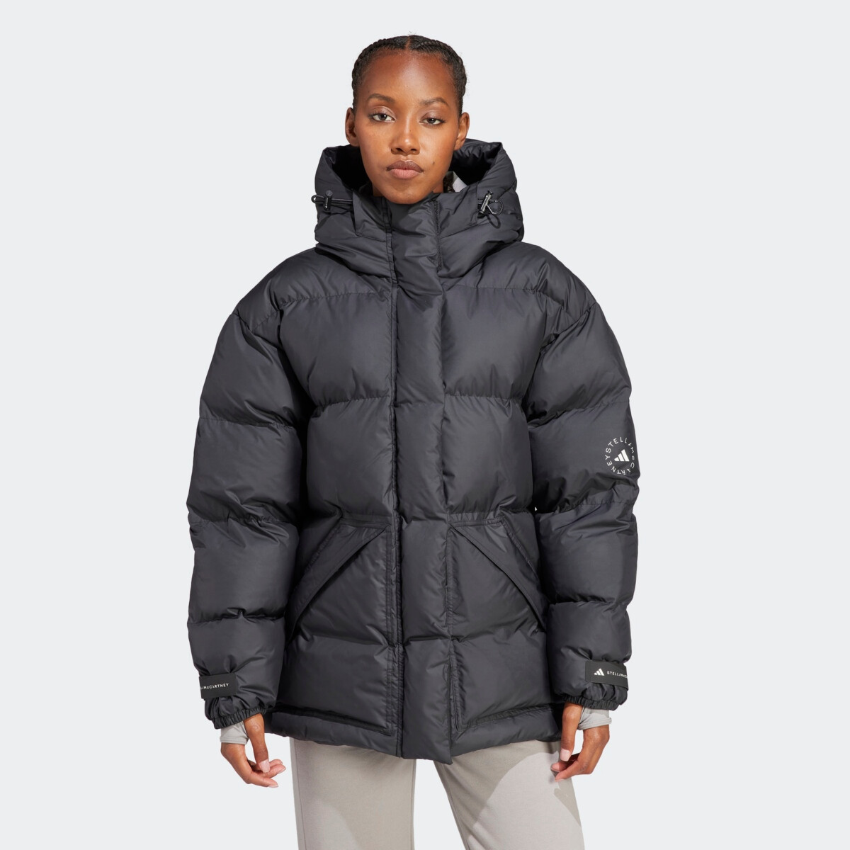 ADIDAS BY STELLA MCCARTNEY WOMENS PADDED MID-LENGTH PRINTED JACKET