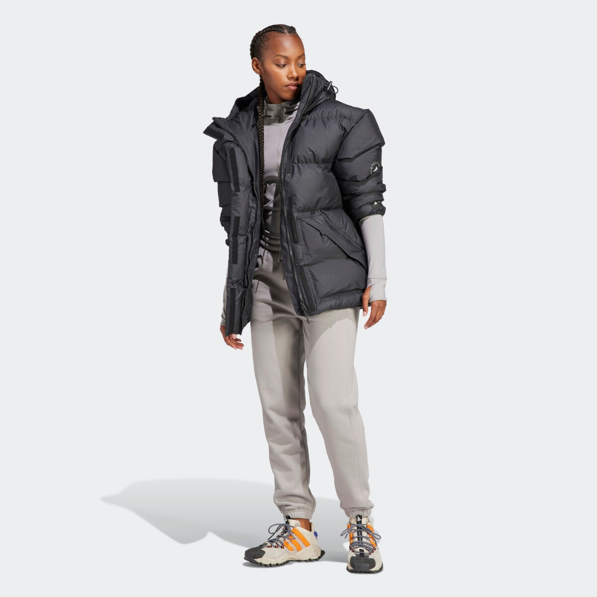 ADIDAS BY STELLA MCCARTNEY WOMENS PADDED MID-LENGTH PRINTED JACKET