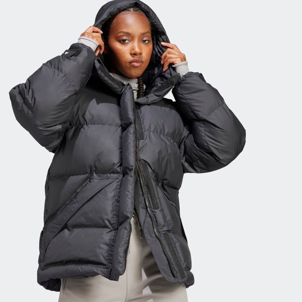 ADIDAS BY STELLA MCCARTNEY WOMENS PADDED MID-LENGTH PRINTED JACKET