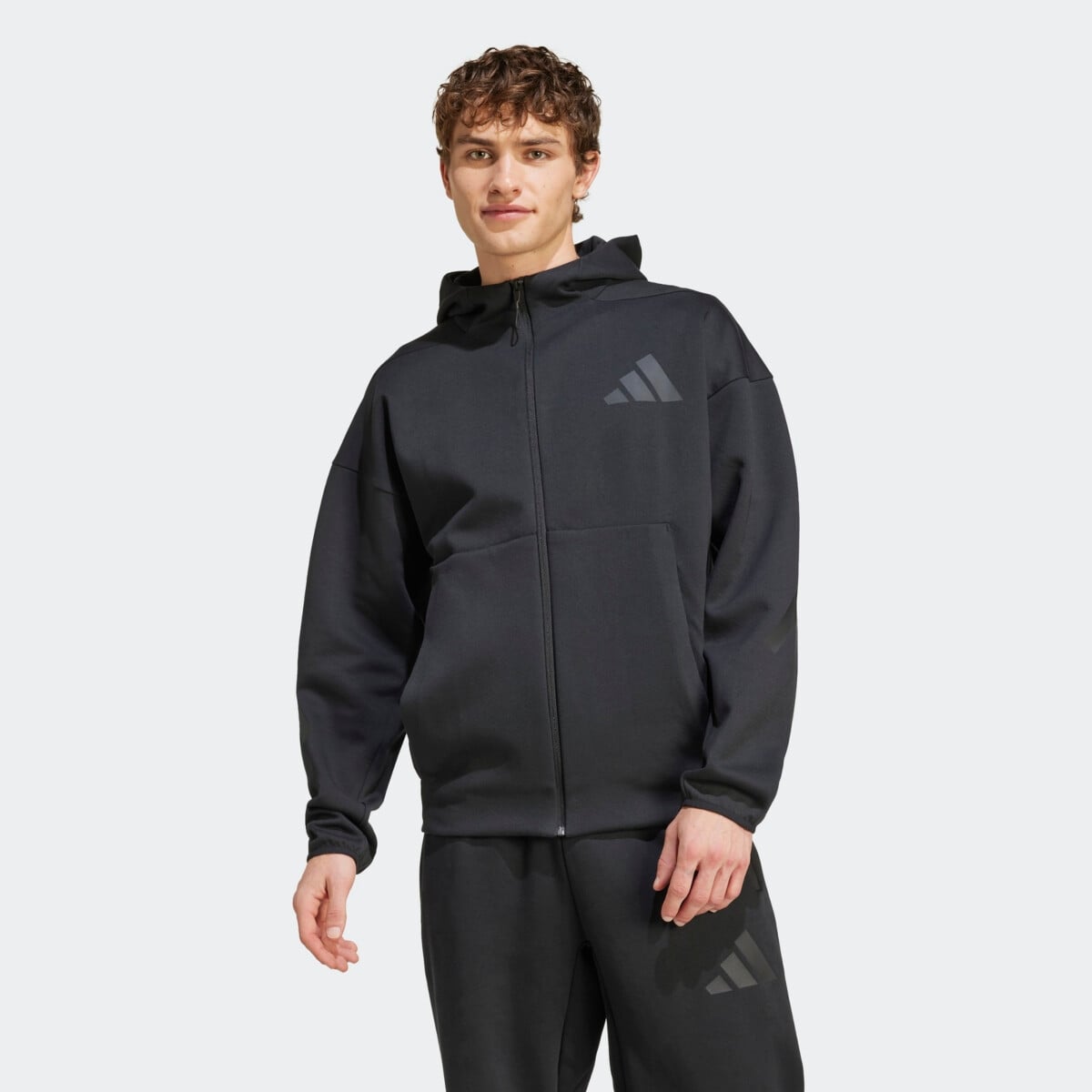 ADIDAS Z.N.E. FULL-ZIP HOODED TRACK JACKET džemperiai