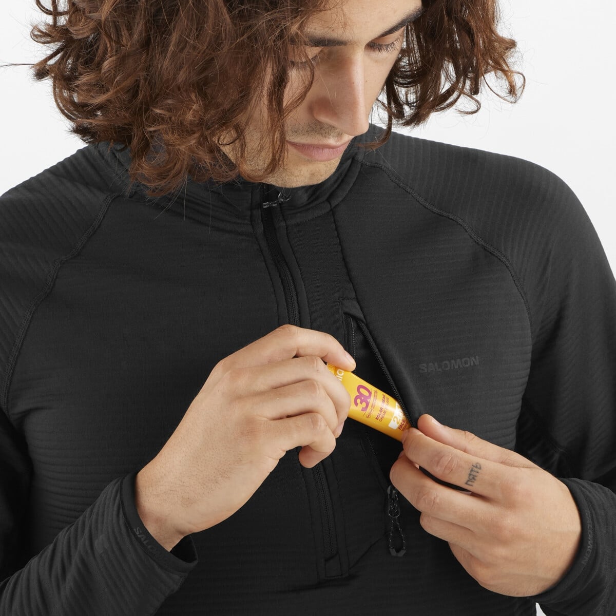 SALOMON SNTIAL LIGHTWARM HALF-ZIP flisai