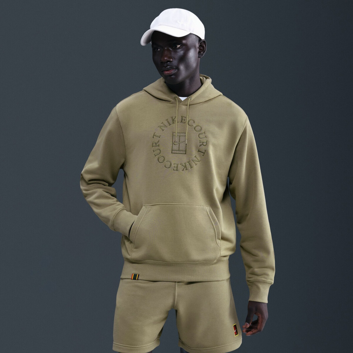 NIKE COURT HERITAGE DRI-FIT FRENCH TERRY TENNIS PULLOVER HOODIE