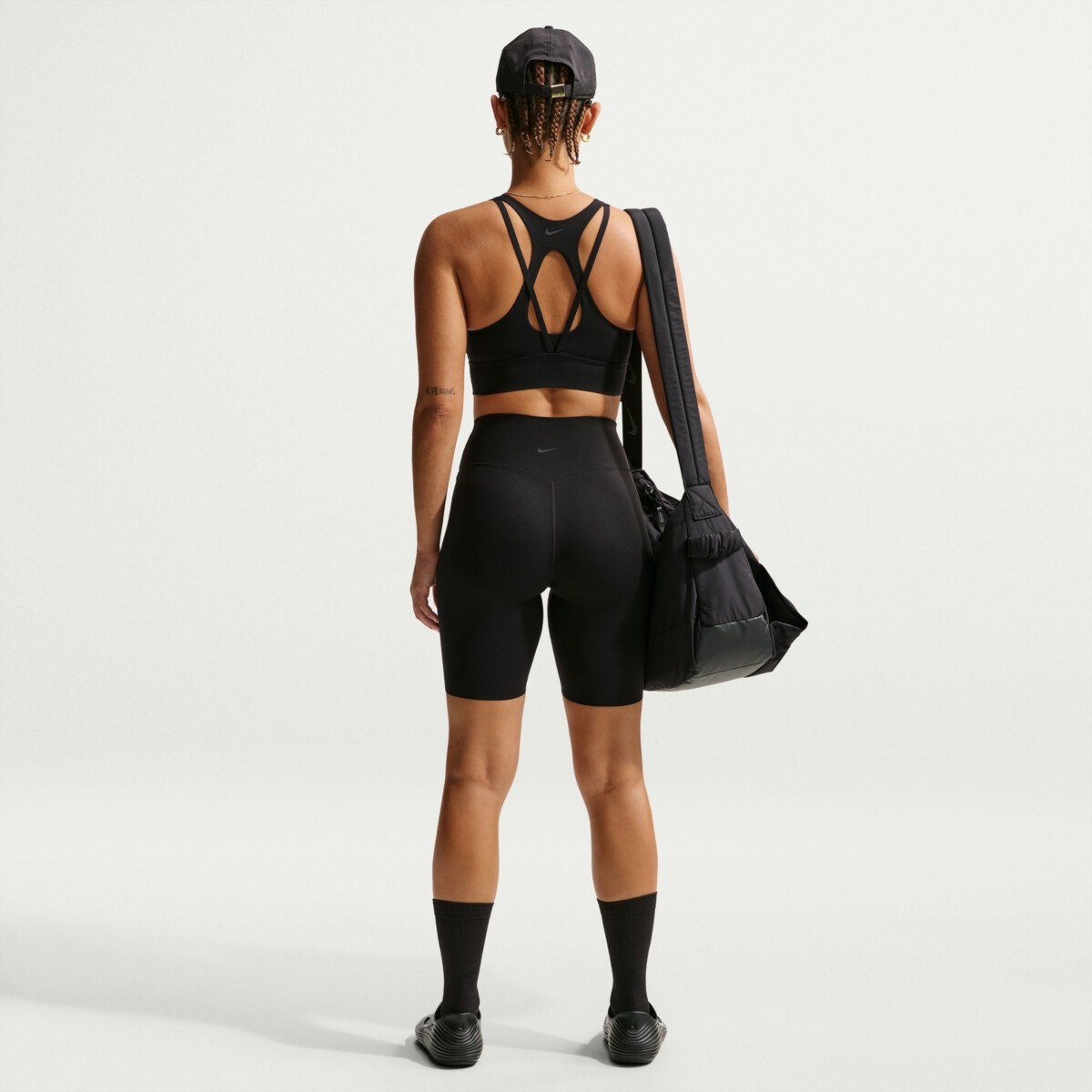 カホtheredthread S ring biker shorts co NIKE ZENVY HIGH RISE 8