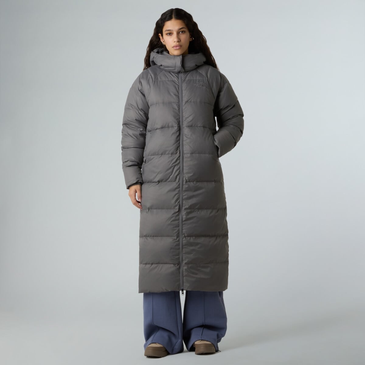 THE NORTH FACE HYDRENALITE CITY LONG DOWN HOODED PARKA striukės ir
