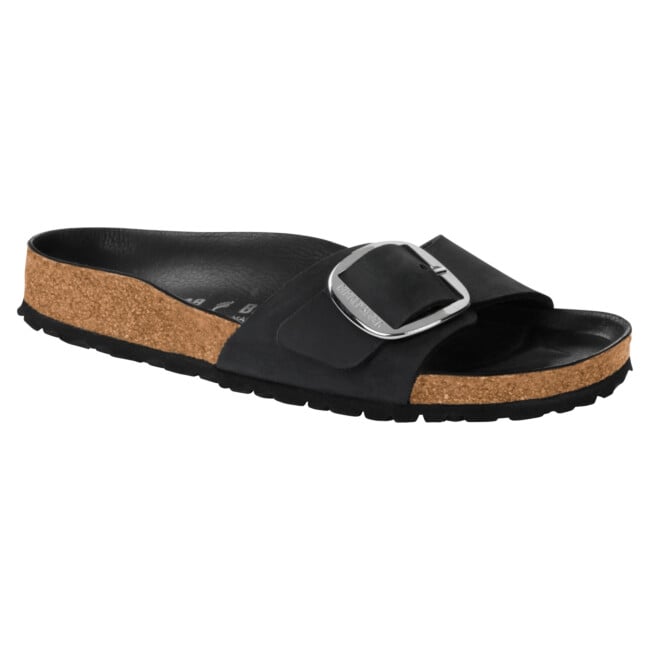 BIRKENSTOCK WOMEN'S MADRID BIG BUCKLE OILED LEATHER SANDALS
