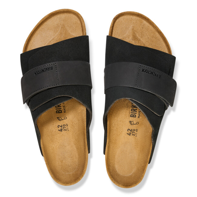 BIRKENSTOCK KYOTO NUBUCK-SUEDE LEATHER - REGULAR FIT sandalai ir