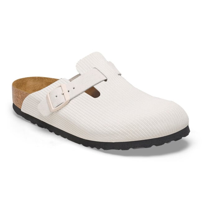 Boston Chunky Suede Leather Dark Tea/ Black | BIRKENSTOCK