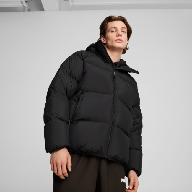Puma Outerwear Down Mens Coat Full Zip Puffer Jacket Peacoat 571611 08 KB1 main image 1