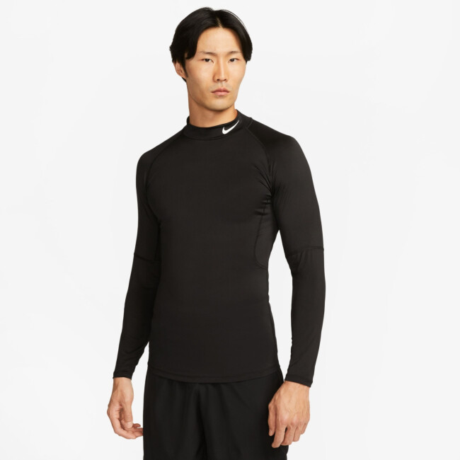 ☆NIKE☆Nike Pro Dri-FIT NIKE PRO MEN'S DRI-FIT FITNESS MOCK-NECK LONG-SLEEVE TOP