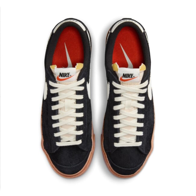 Buy Nike White/Black Blazer Low 77 Vintage Trainers from