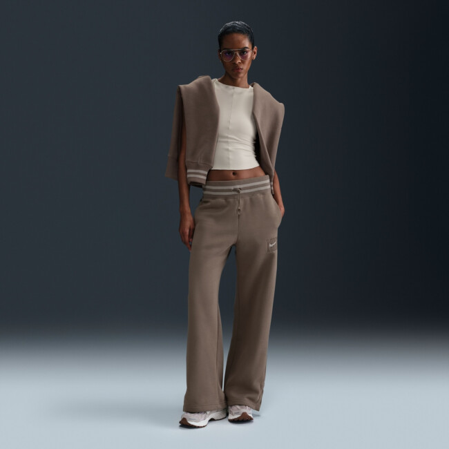 NIKE SPORTSWEAR PHOENIX FLEECE HIGH RISE WIDE-LEG GRAPHIC PANTS kelnės