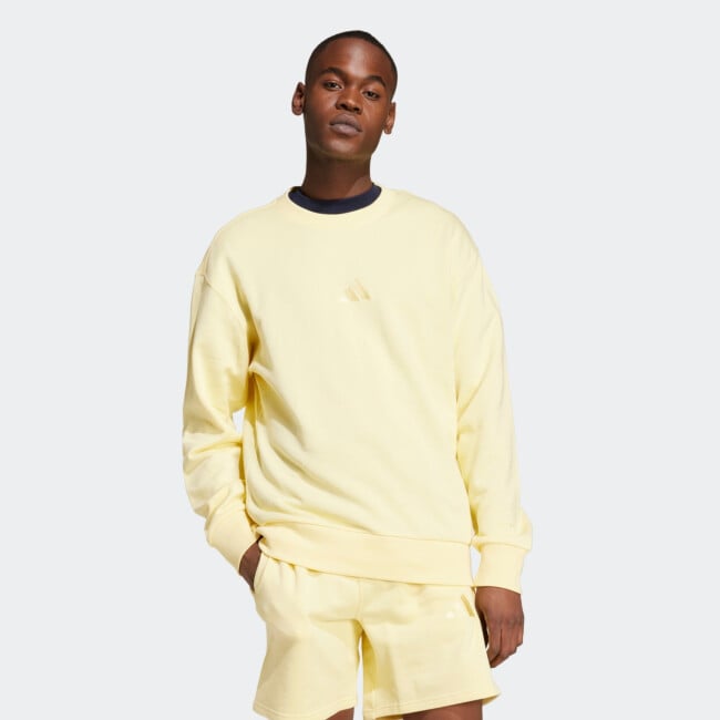 ADIDAS MEN'S ALL SZN FRENCH TERRY CREW SWEATSHIRT džemperiai