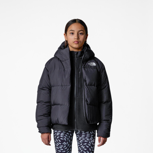 【THE NORTH FACE】GIRL'S DOWN PARKER JAKET THE NORTH FACE GIRLS' NORTH DOWN HOODED JACKET striukės ir
