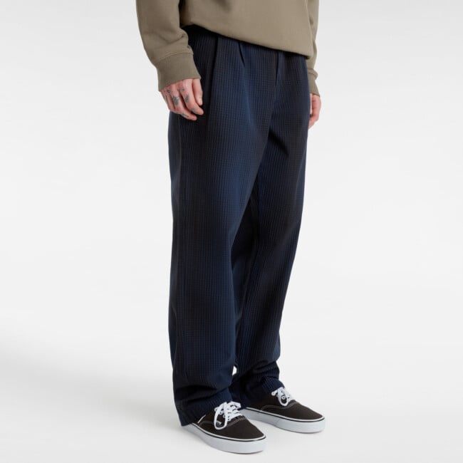 VANS MEN'S AUTHENTIC CHINO LOOSE TAPERED PLAID PANTS kelnės