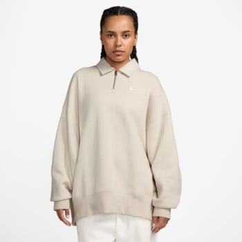 Ty NIKE SPORTSWEAR PHOENIX FLEECE WOMEN'S OVERSIZED 1/4-ZIP POLO