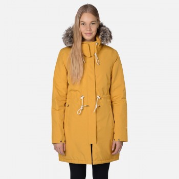 north face zaneck parka womens yellow